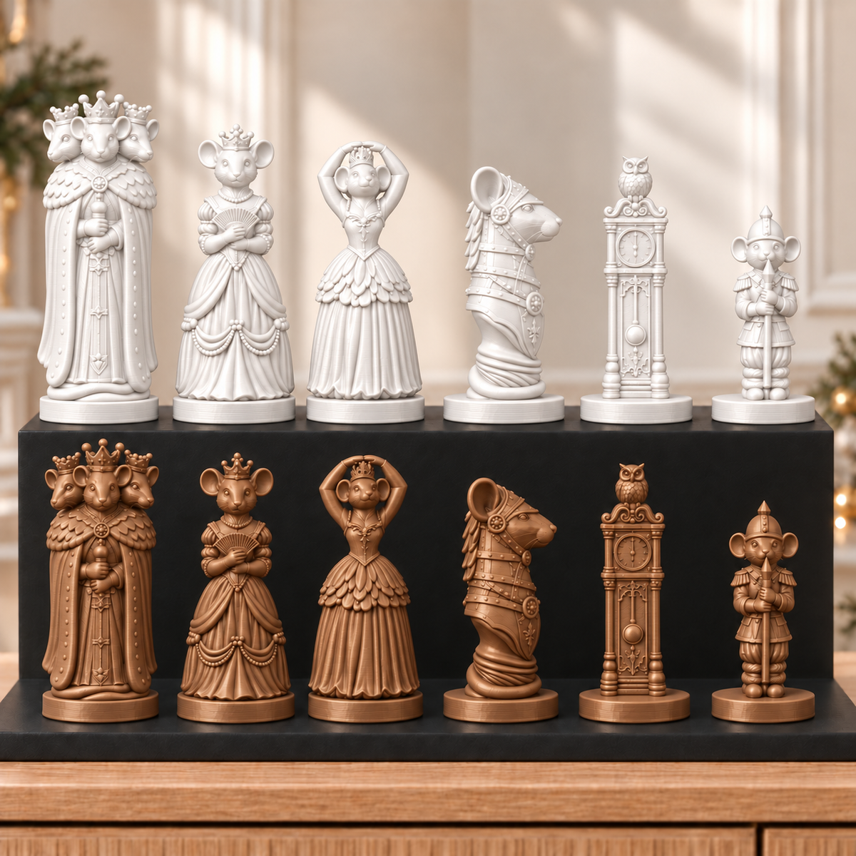 Mäusekönig – thematisches Schachfigurenset mit 32 Figuren – Ansicht 13