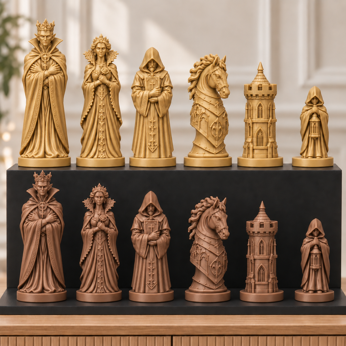 Gothic Vampire – thematisches Schachfigurenset mit 32 Figuren – Ansicht 7