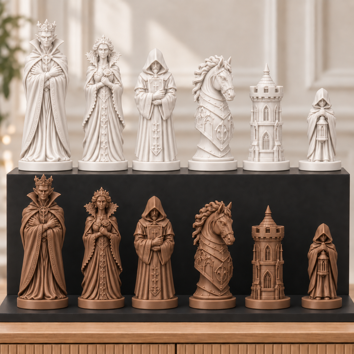 Gothic Vampire – thematisches Schachfigurenset mit 32 Figuren – Ansicht 13