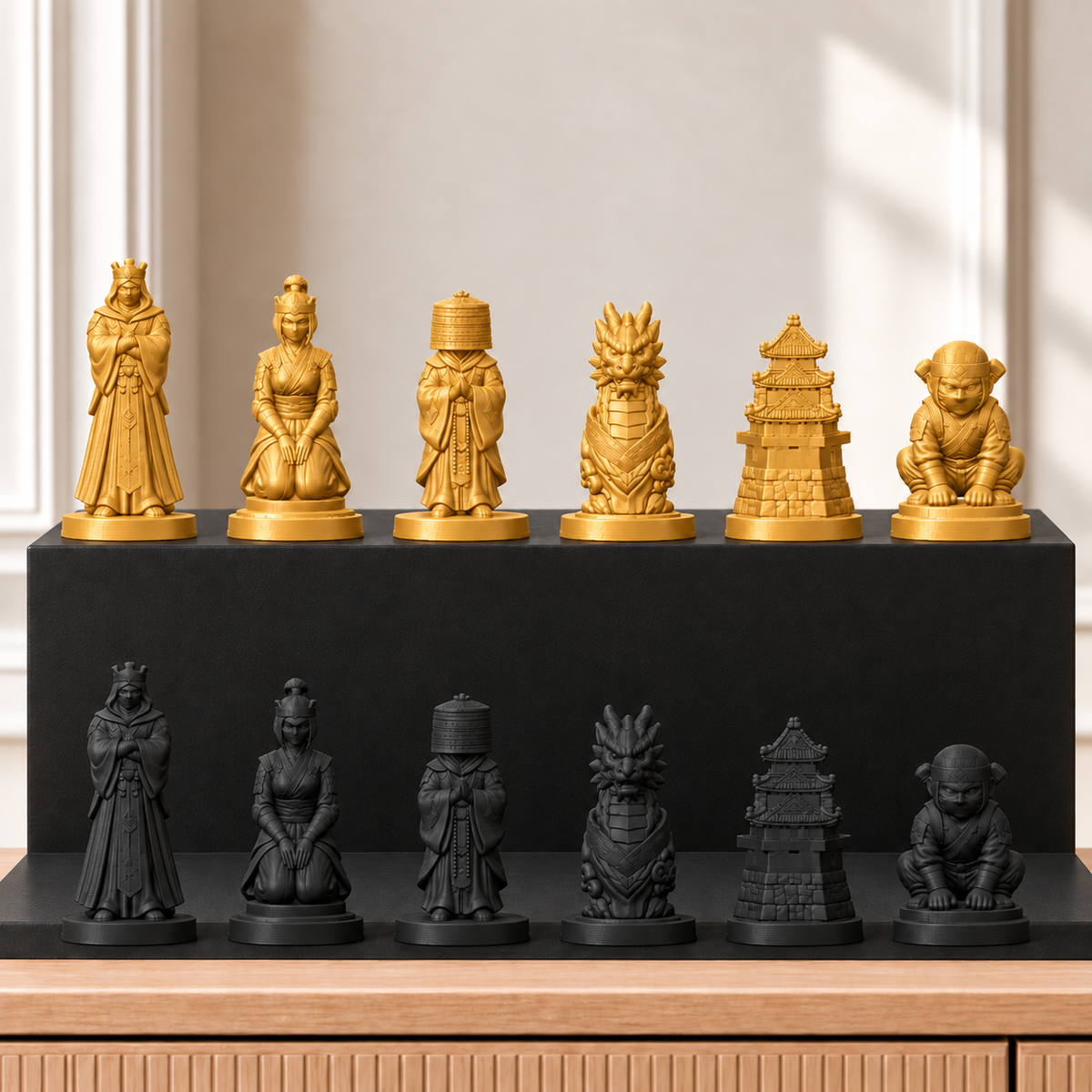 Ninja-Clan – thematisches Schachfigurenset mit 32 Figuren – Ansicht 5