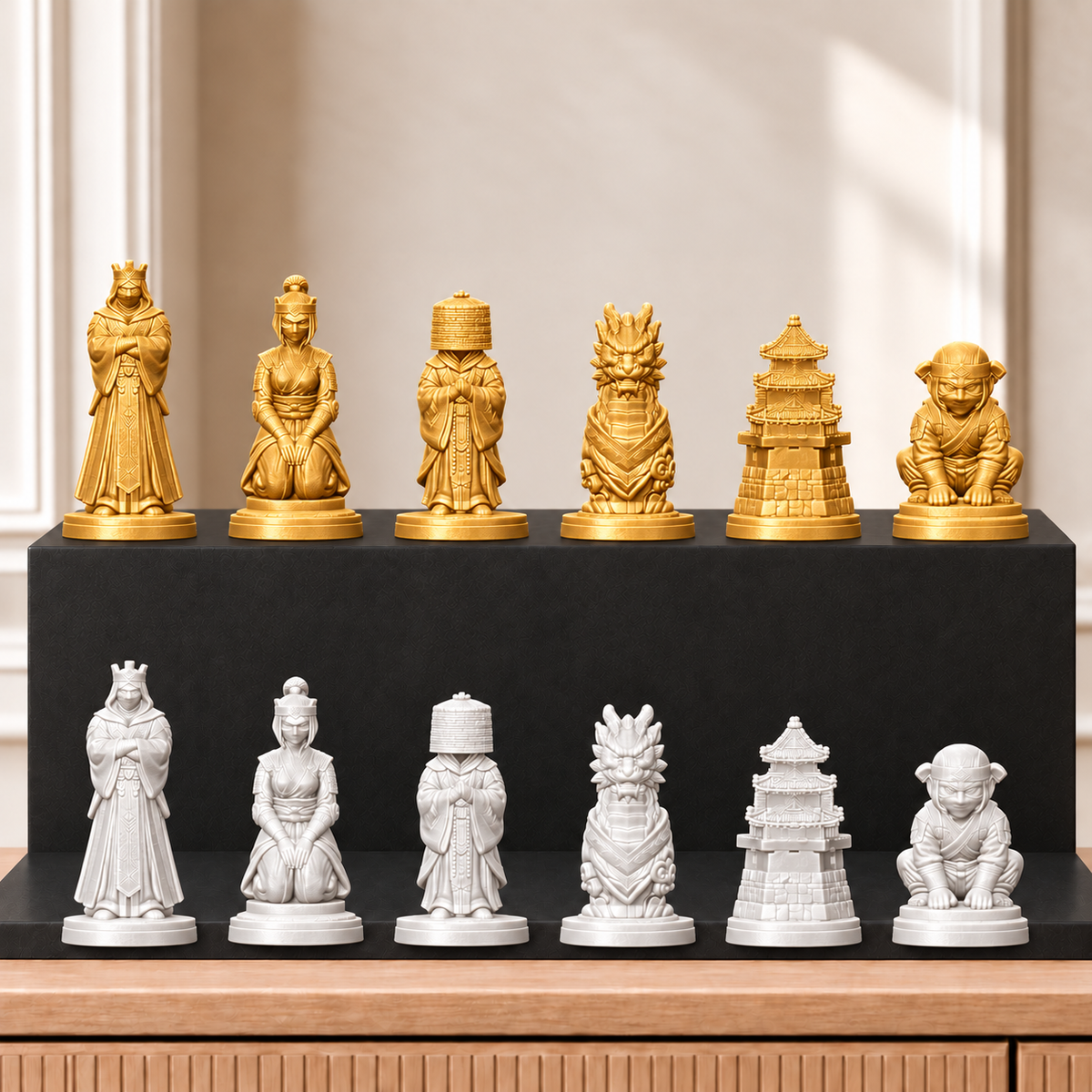 Ninja-Clan – thematisches Schachfigurenset mit 32 Figuren – Ansicht 6