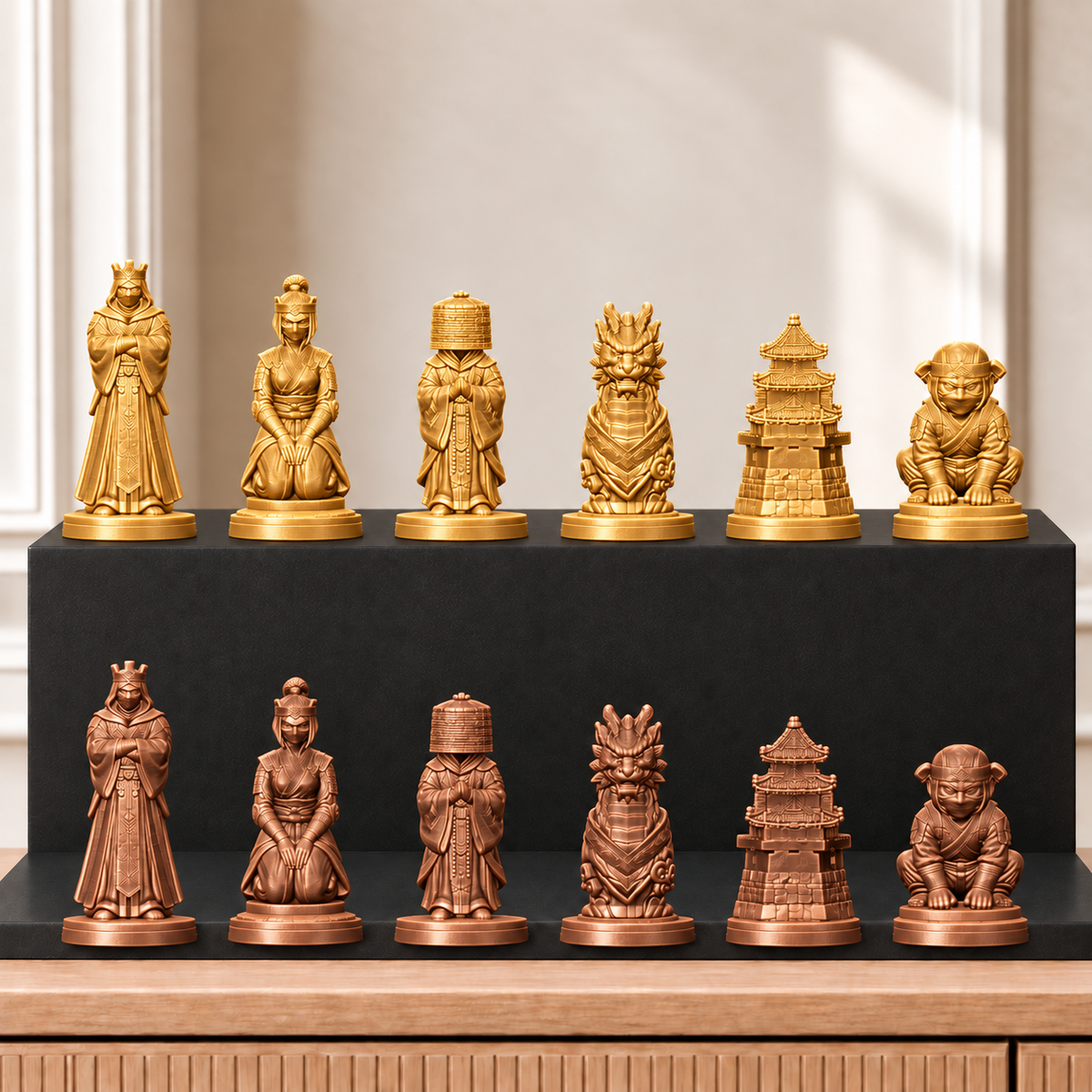 Ninja-Clan – thematisches Schachfigurenset mit 32 Figuren – Ansicht 7