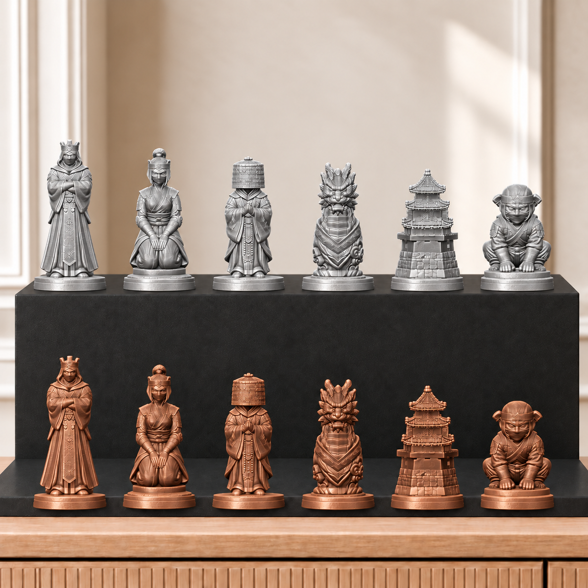 Ninja-Clan – thematisches Schachfigurenset mit 32 Figuren – Ansicht 10