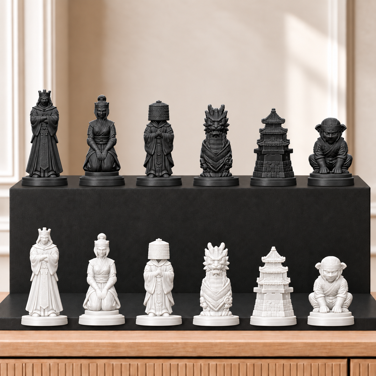 Ninja-Clan – thematisches Schachfigurenset mit 32 Figuren – Ansicht 11