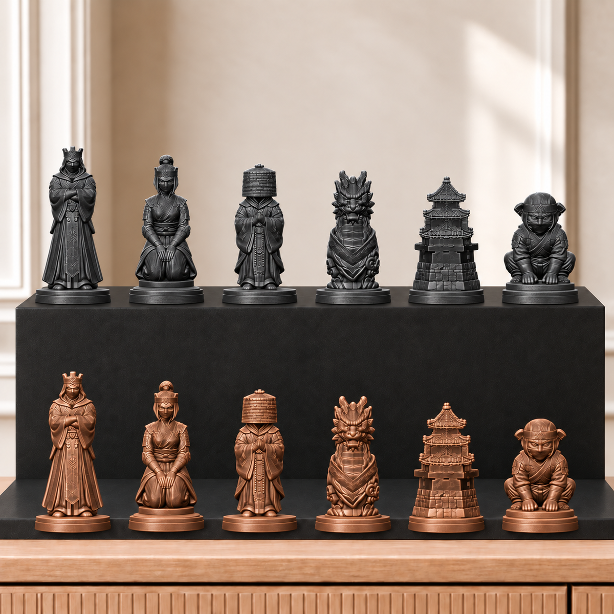 Ninja-Clan – thematisches Schachfigurenset mit 32 Figuren – Ansicht 12