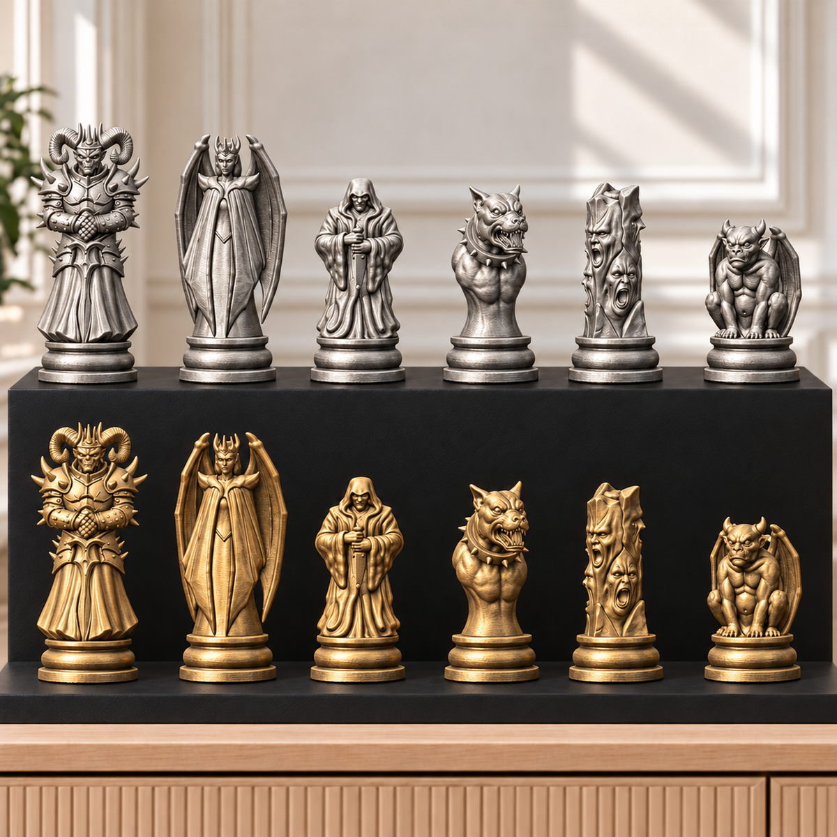 Evil – Dämonen-Schachset mit 32 Figuren – Ansicht 2