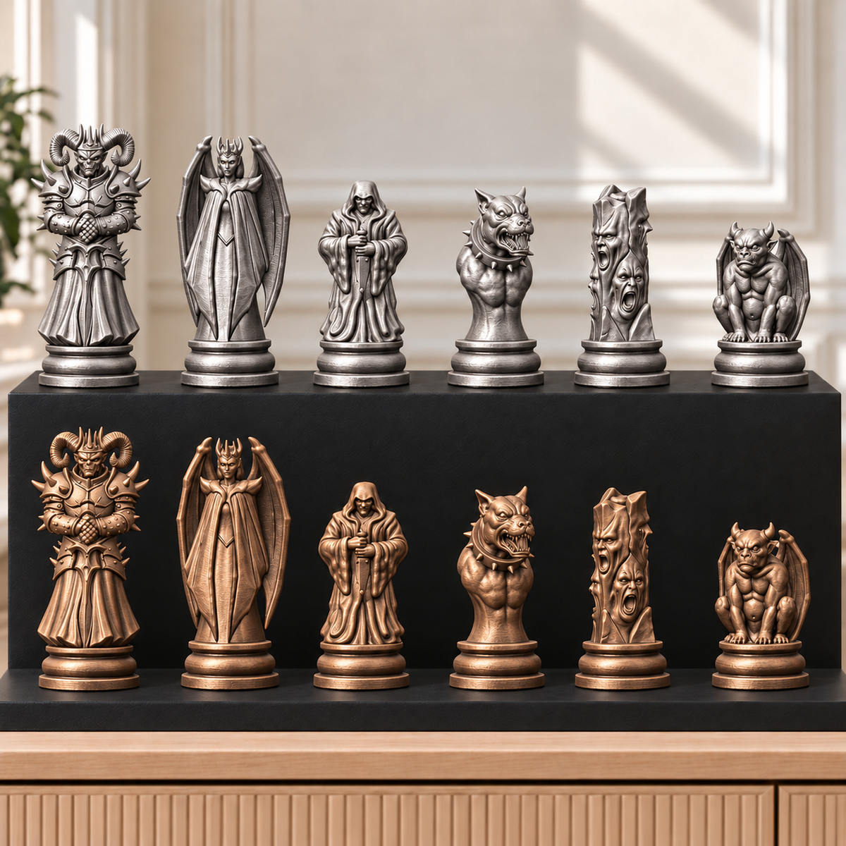 Evil – Dämonen-Schachset mit 32 Figuren – Ansicht 3