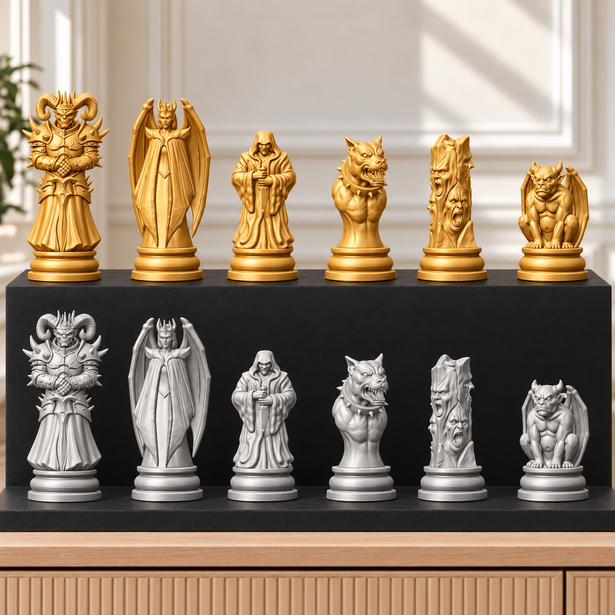 Evil – Dämonen-Schachset mit 32 Figuren – Ansicht 4