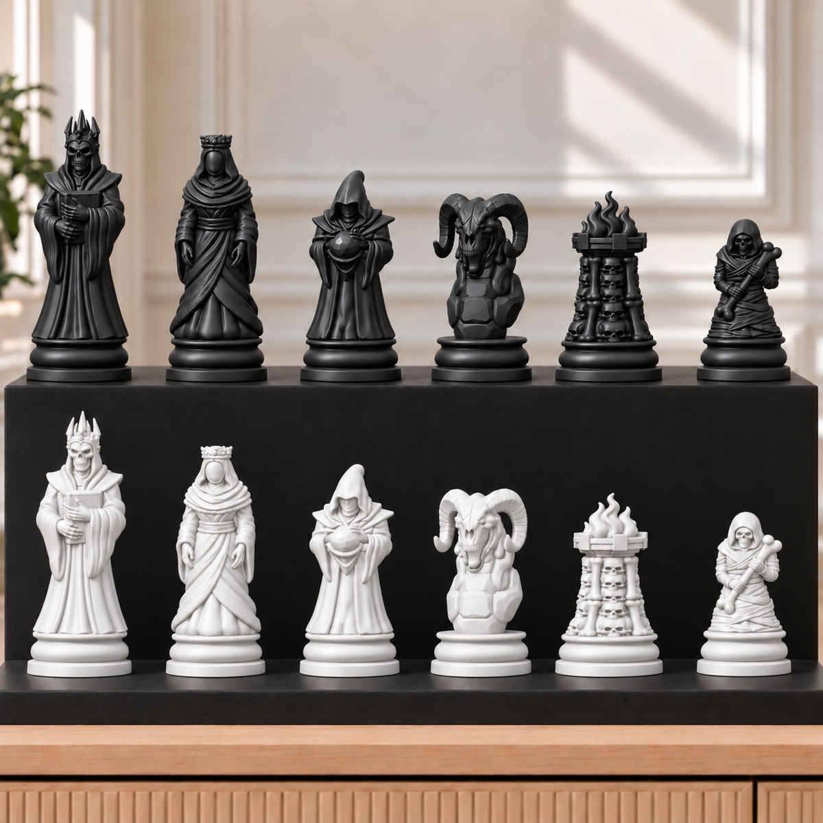 Necromancer – Nekromanten-Schachset mit 32 Figuren – Ansicht 11