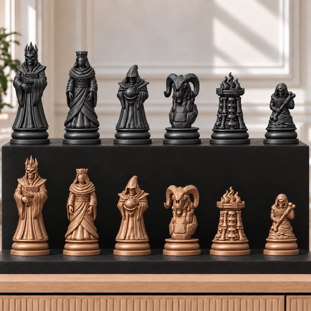 Necromancer – Nekromanten-Schachset mit 32 Figuren – Ansicht 12