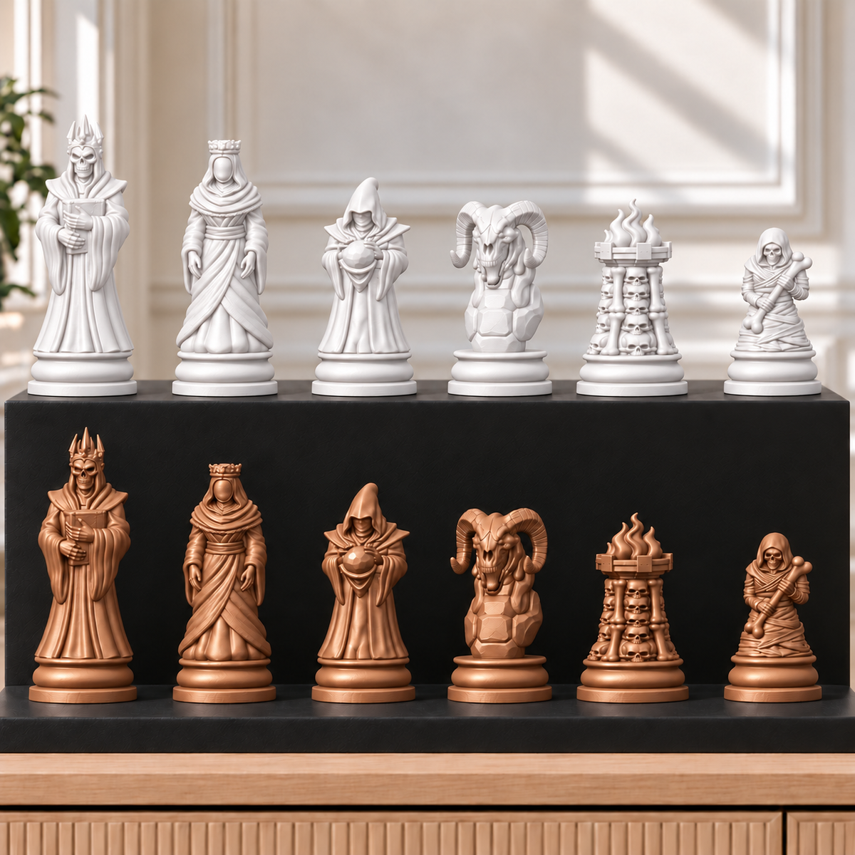 Necromancer – Nekromanten-Schachset mit 32 Figuren – Ansicht 13