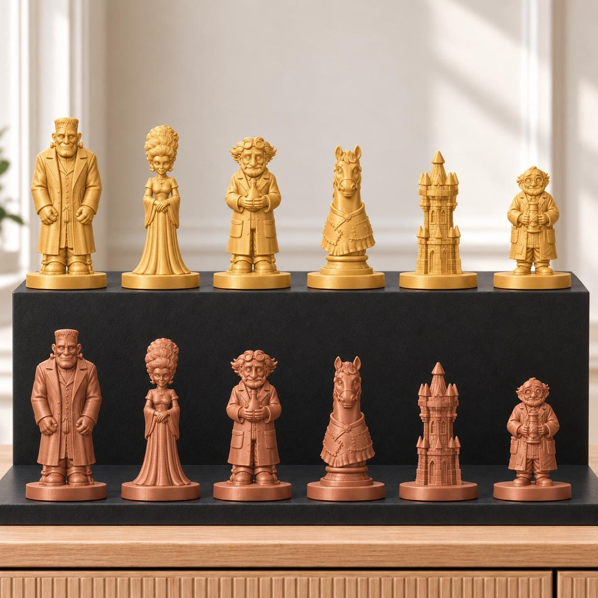 Frankenstein – thematisches Schachfigurenset mit 32 Figuren – Ansicht 7