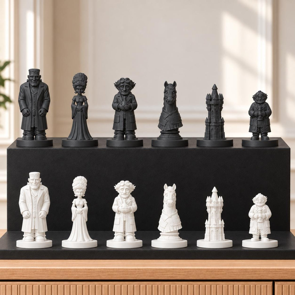 Frankenstein – thematisches Schachfigurenset mit 32 Figuren – Ansicht 11