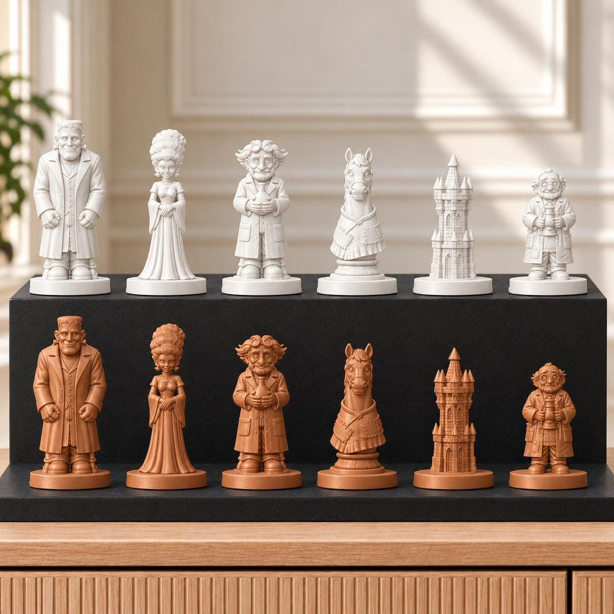 Frankenstein – thematisches Schachfigurenset mit 32 Figuren – Ansicht 13