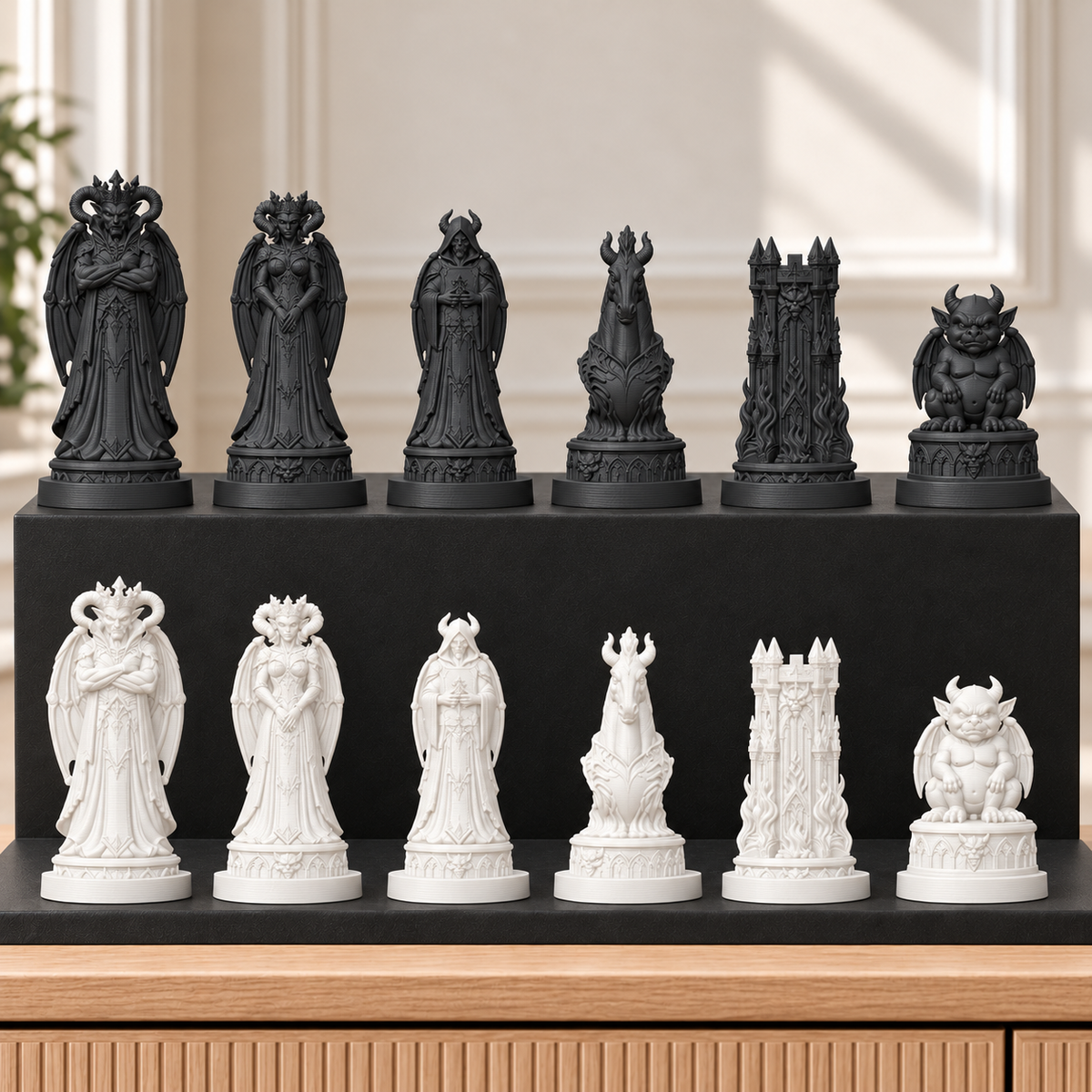 Dämonen – thematisches Schachfigurenset mit 32 Figuren – Ansicht 11
