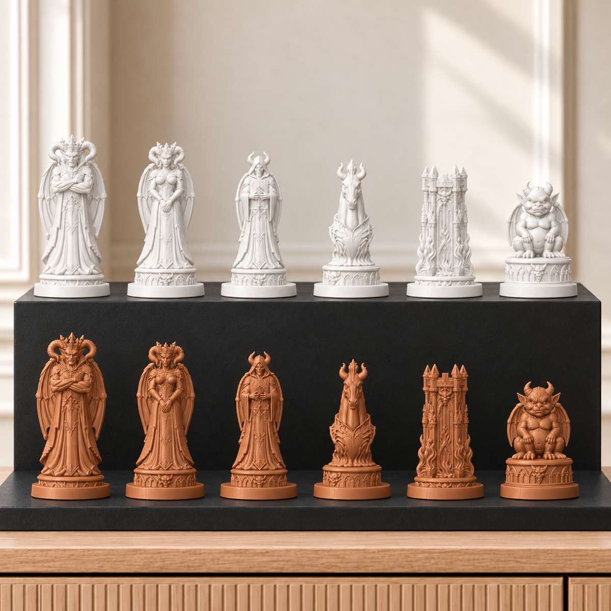 Dämonen – thematisches Schachfigurenset mit 32 Figuren – Ansicht 13