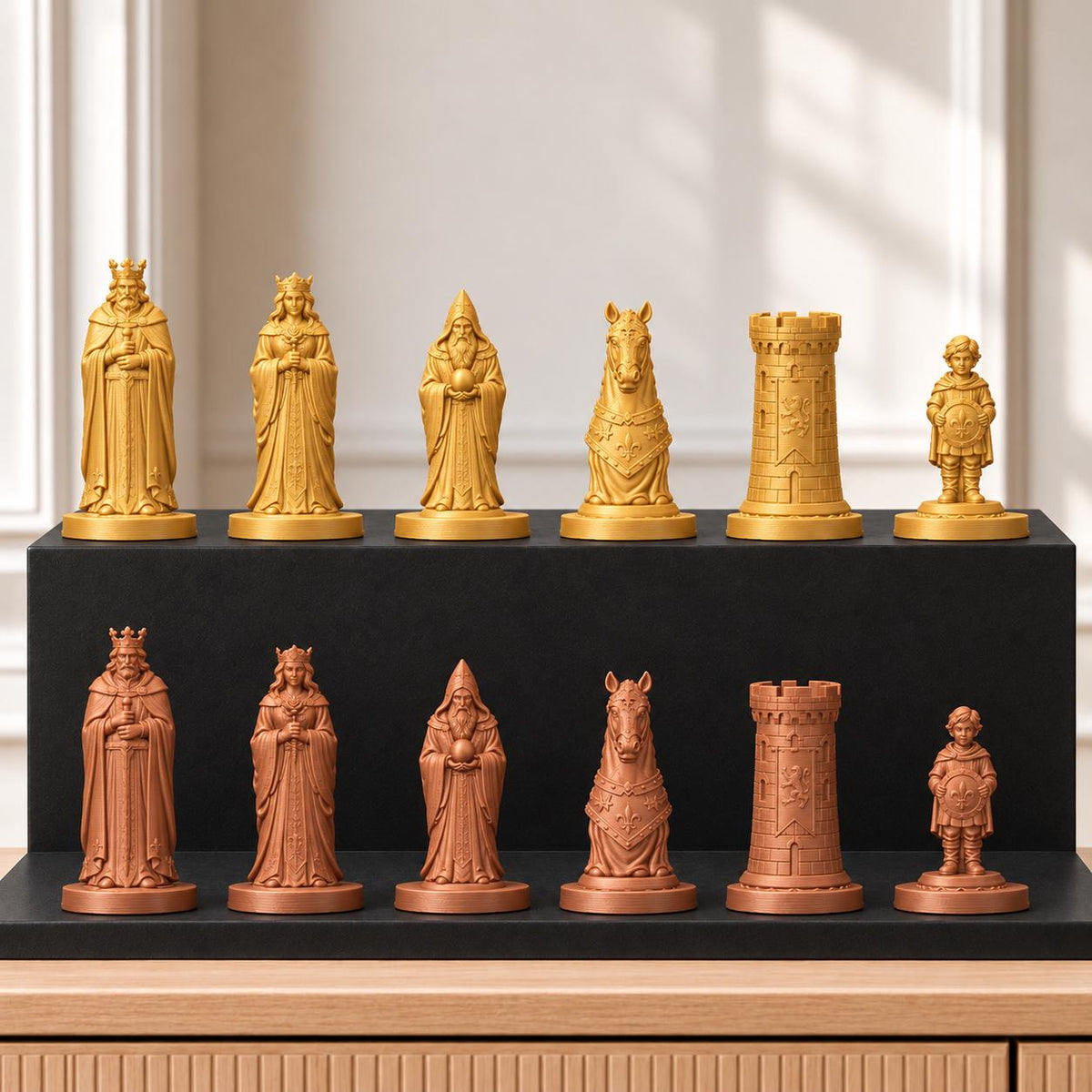 Artus – thematisches Schachfigurenset mit 32 Figuren – Ansicht 7