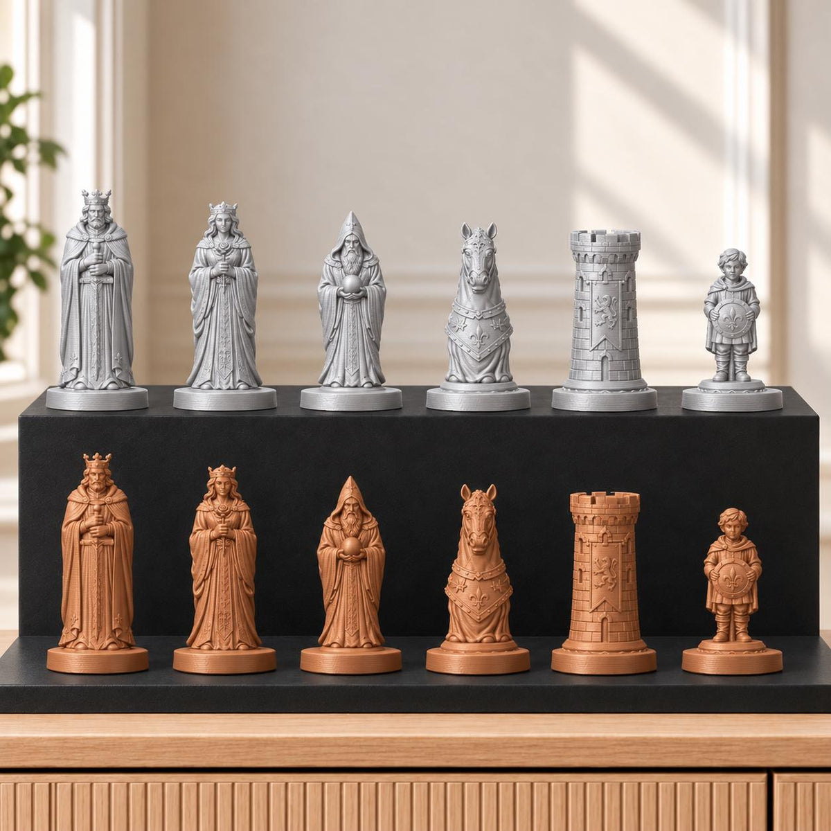 Artus – thematisches Schachfigurenset mit 32 Figuren – Ansicht 10