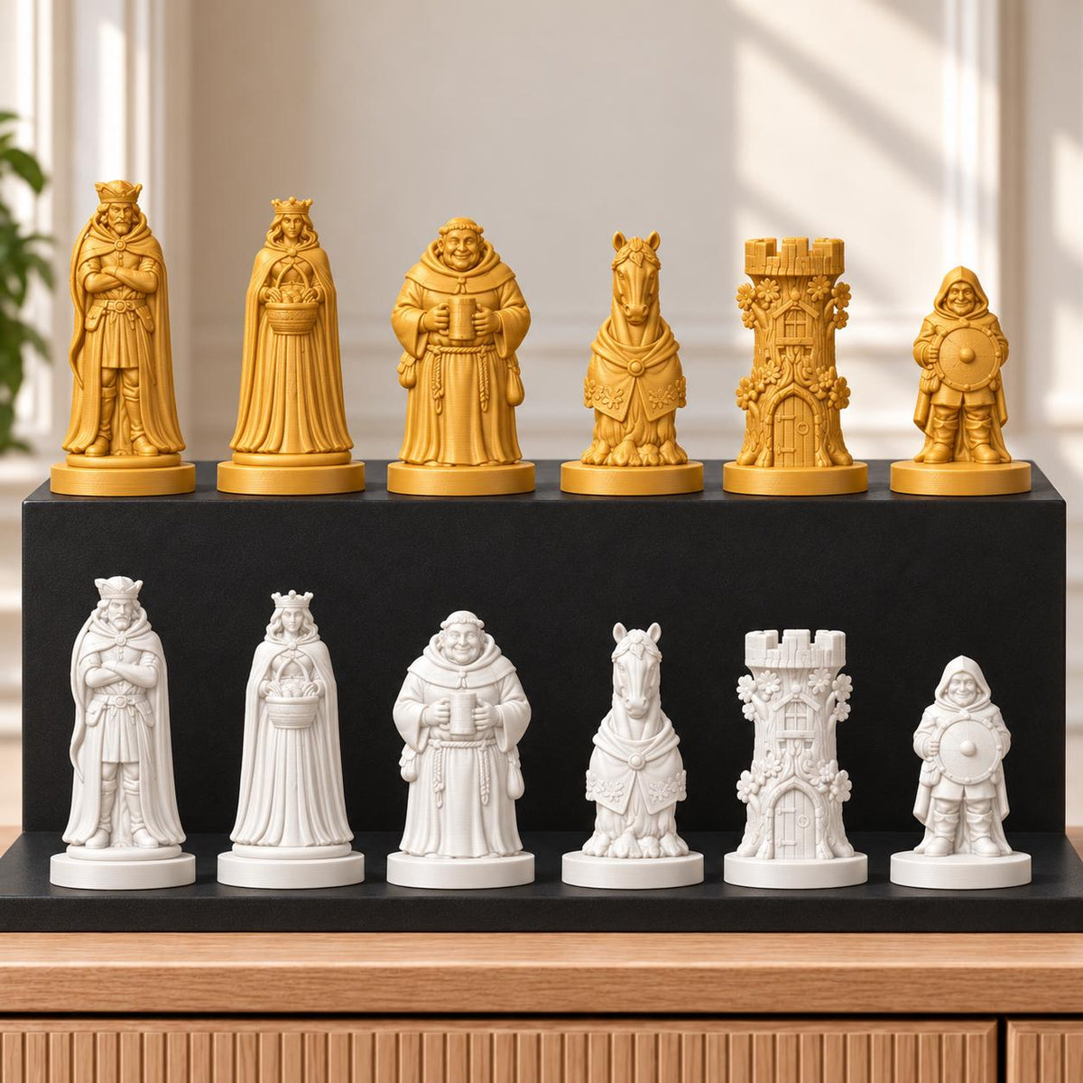 Robin Hood – thematisches Schachfigurenset mit 32 Figuren – Ansicht 6