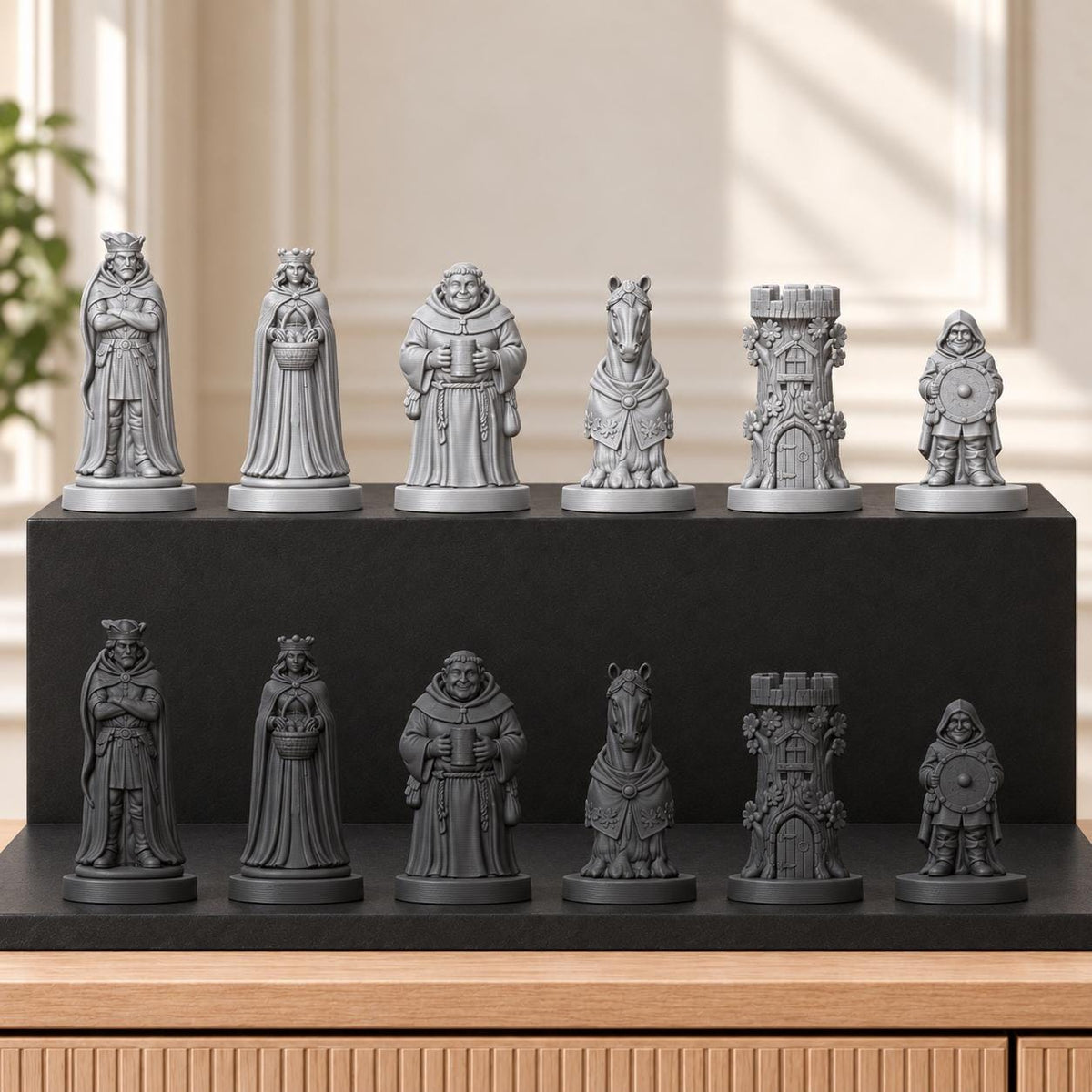 Robin Hood – thematisches Schachfigurenset mit 32 Figuren – Ansicht 8