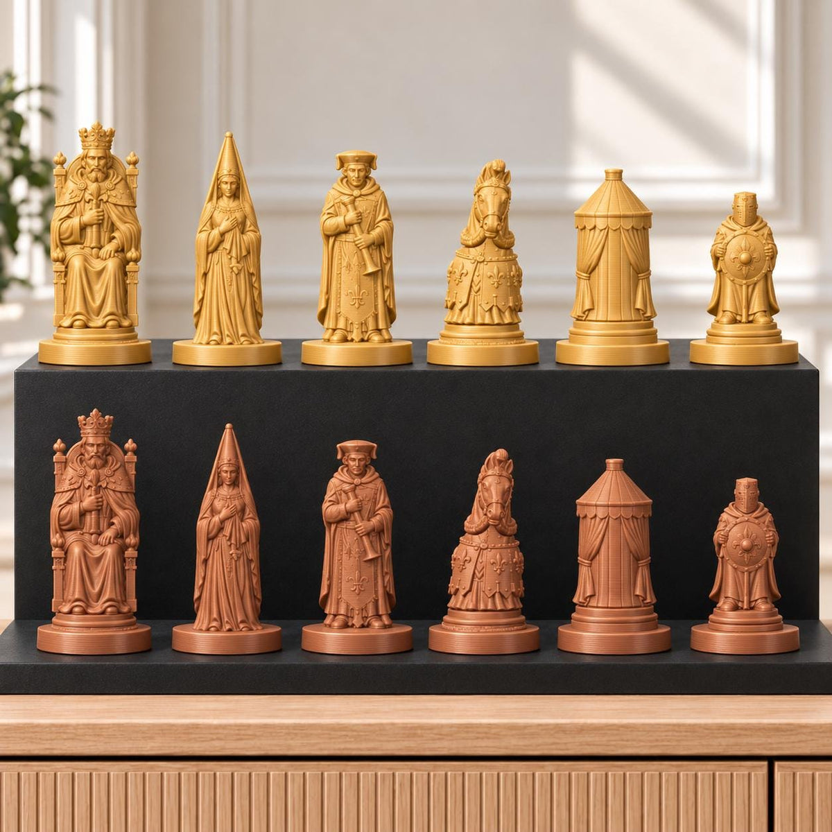 Ritterturnier – thematisches Schachfigurenset mit 32 Figuren – Ansicht 7