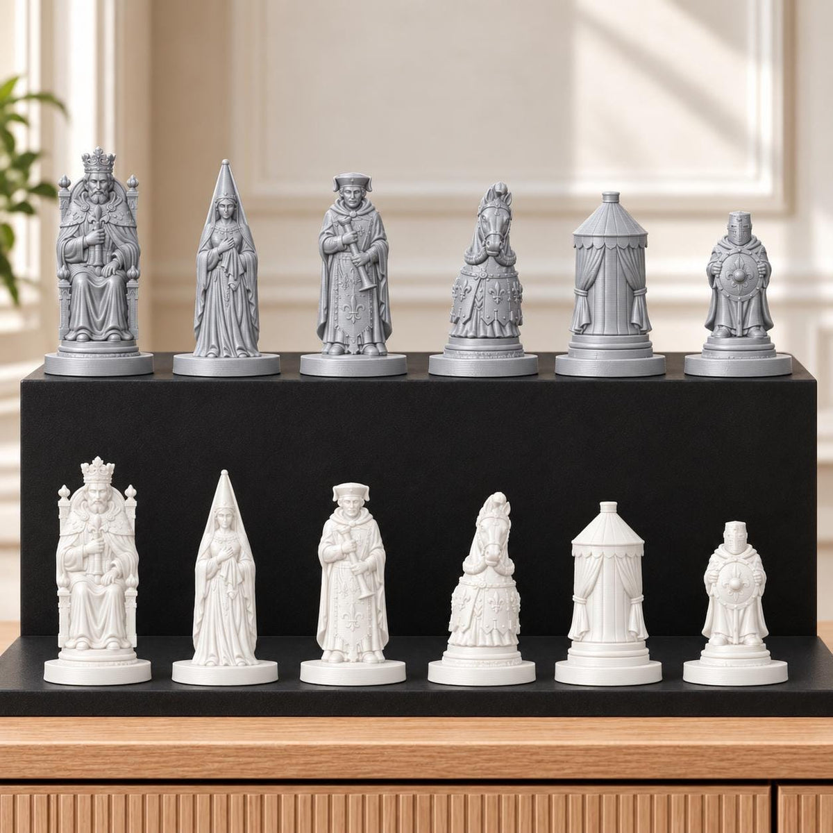 Ritterturnier – thematisches Schachfigurenset mit 32 Figuren – Ansicht 9