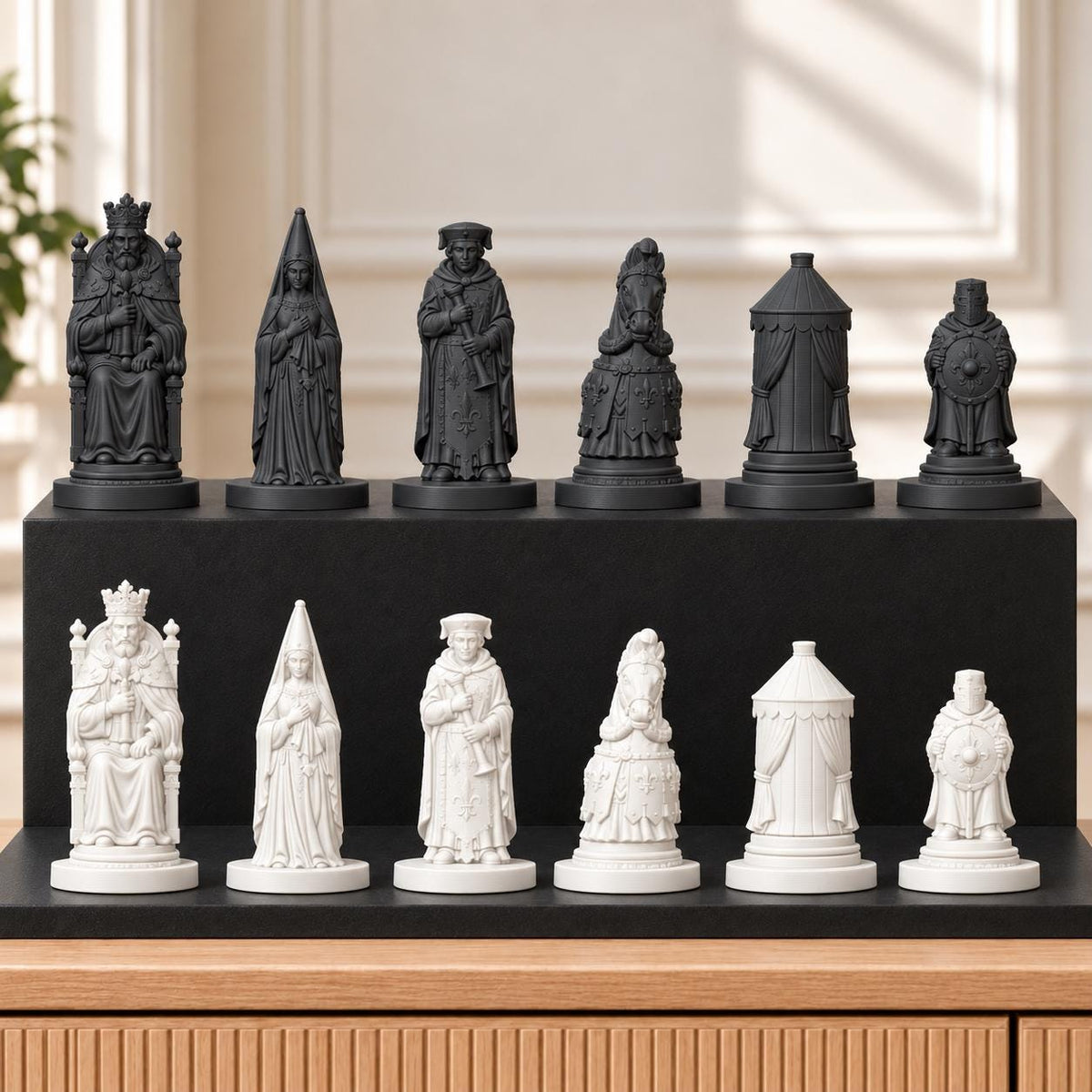 Ritterturnier – thematisches Schachfigurenset mit 32 Figuren – Ansicht 11