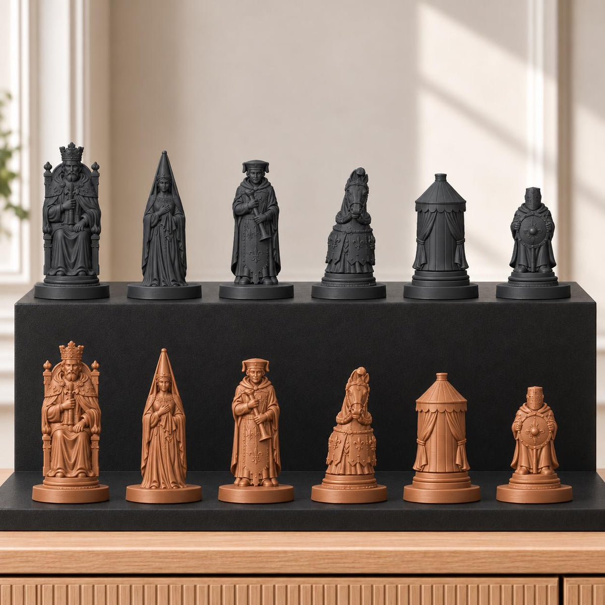 Ritterturnier – thematisches Schachfigurenset mit 32 Figuren – Ansicht 12