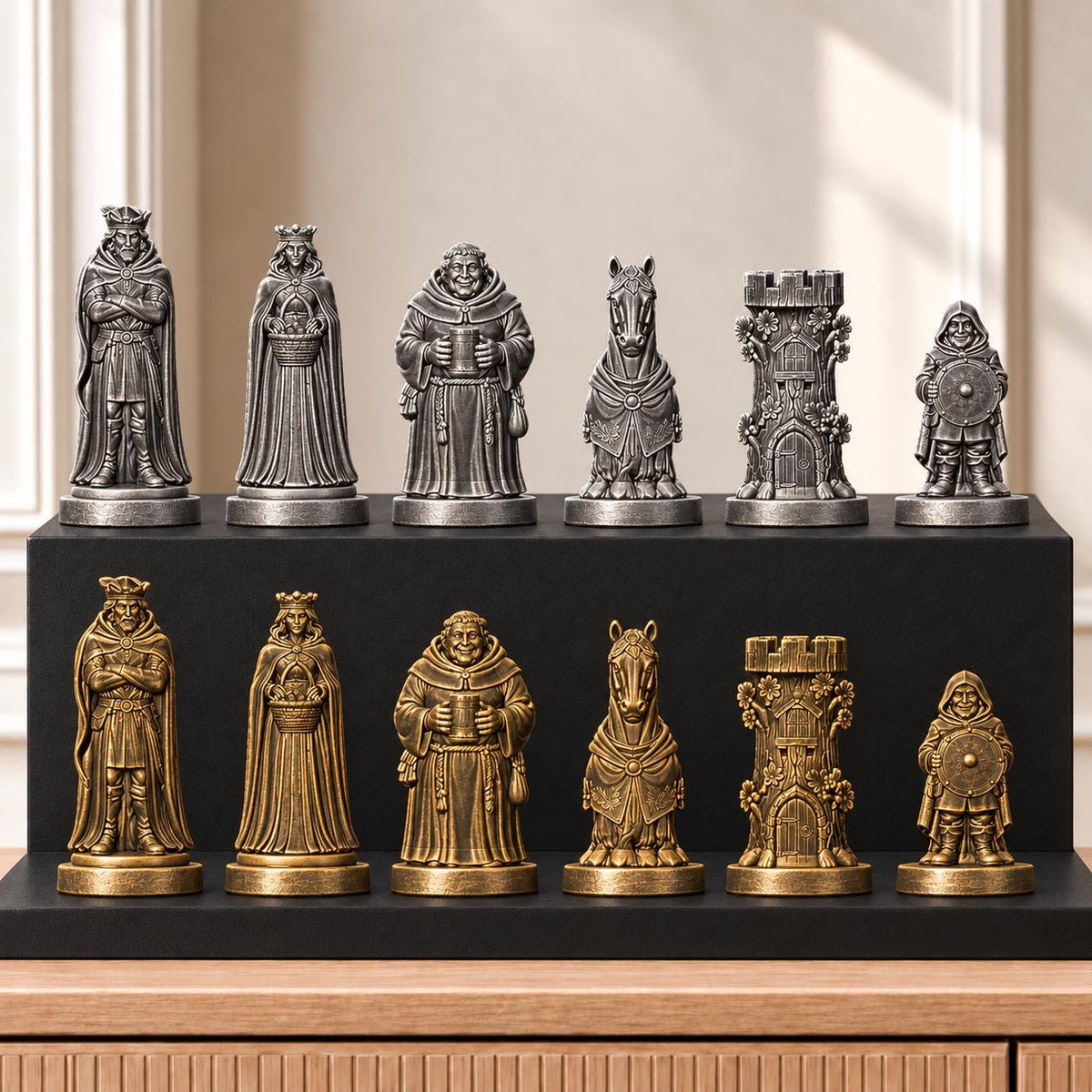 Robin Hood Schachset STL – 6 Figuren für 3D-Druck – Ansicht 2