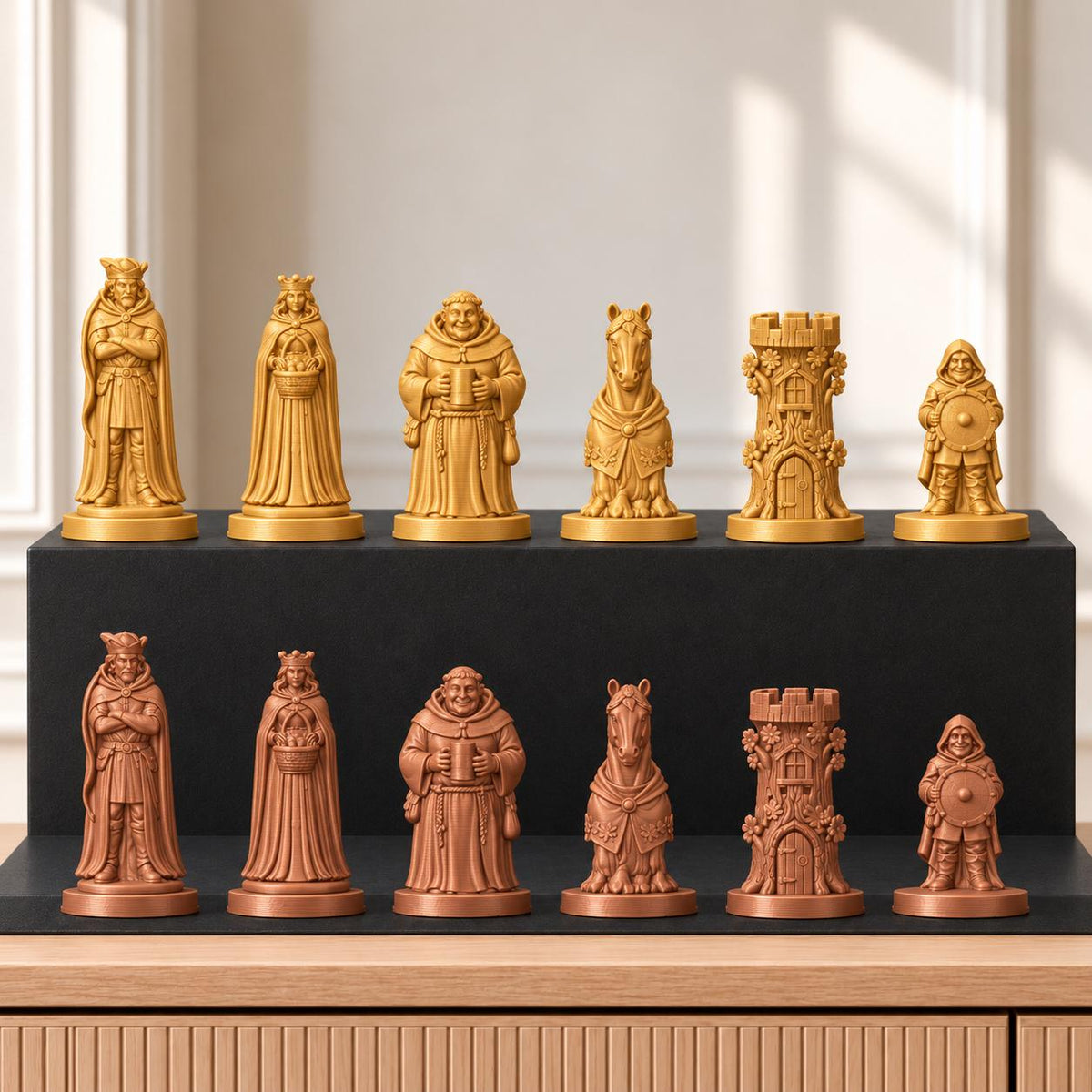 Robin Hood Schachset STL – 6 Figuren für 3D-Druck – Ansicht 7