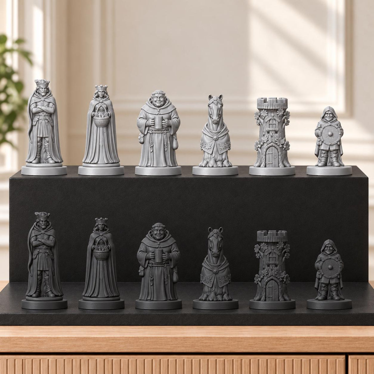 Robin Hood Schachset STL – 6 Figuren für 3D-Druck – Ansicht 8