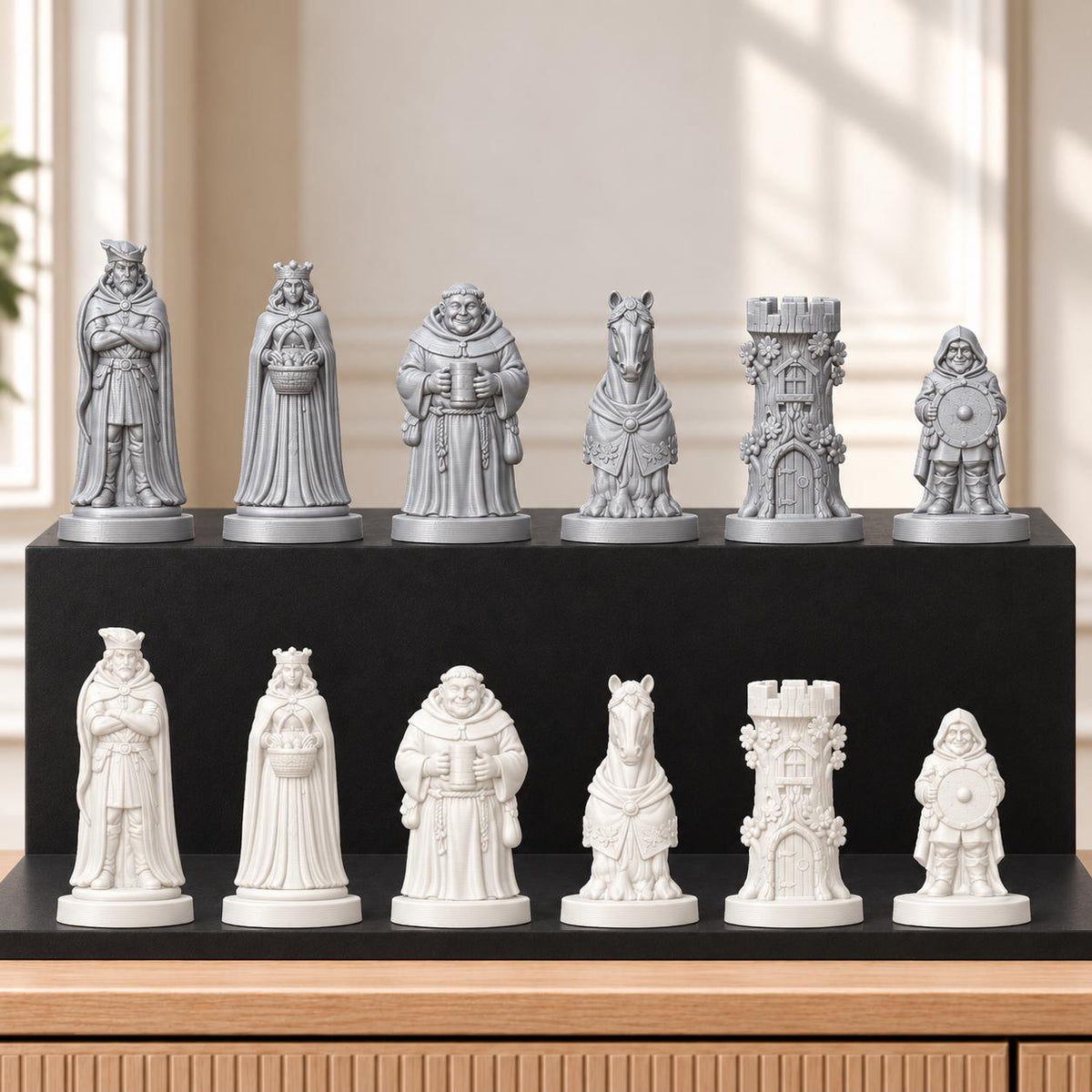 Robin Hood Schachset STL – 6 Figuren für 3D-Druck – Ansicht 9