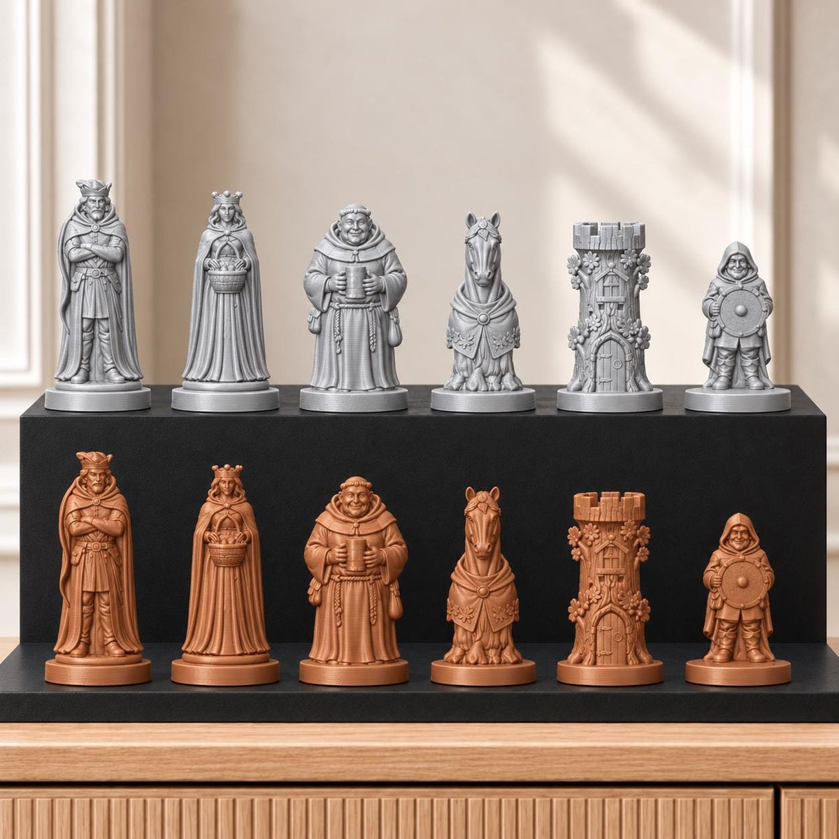 Robin Hood Schachset STL – 6 Figuren für 3D-Druck – Ansicht 10