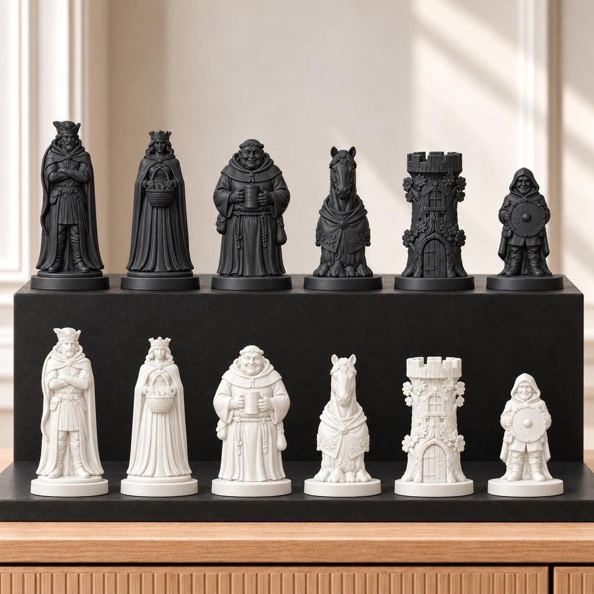 Robin Hood Schachset STL – 6 Figuren für 3D-Druck – Ansicht 11