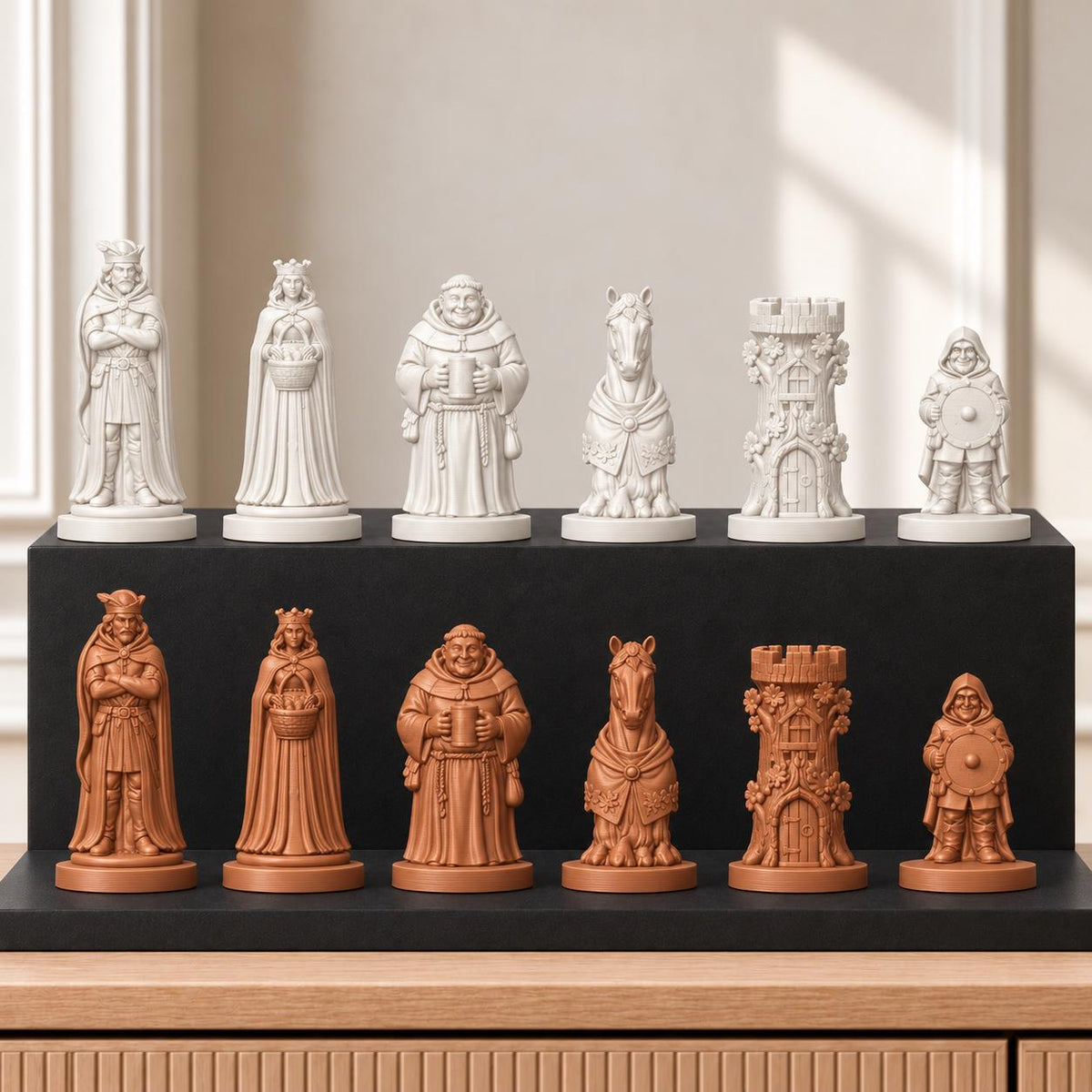 Robin Hood Schachset STL – 6 Figuren für 3D-Druck – Ansicht 13