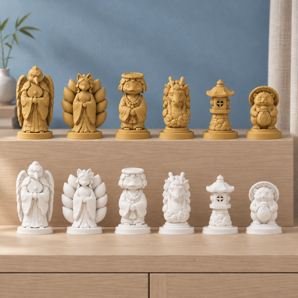 Yokai-Nacht Schachfiguren – STL & 3MF Download – Ansicht 6
