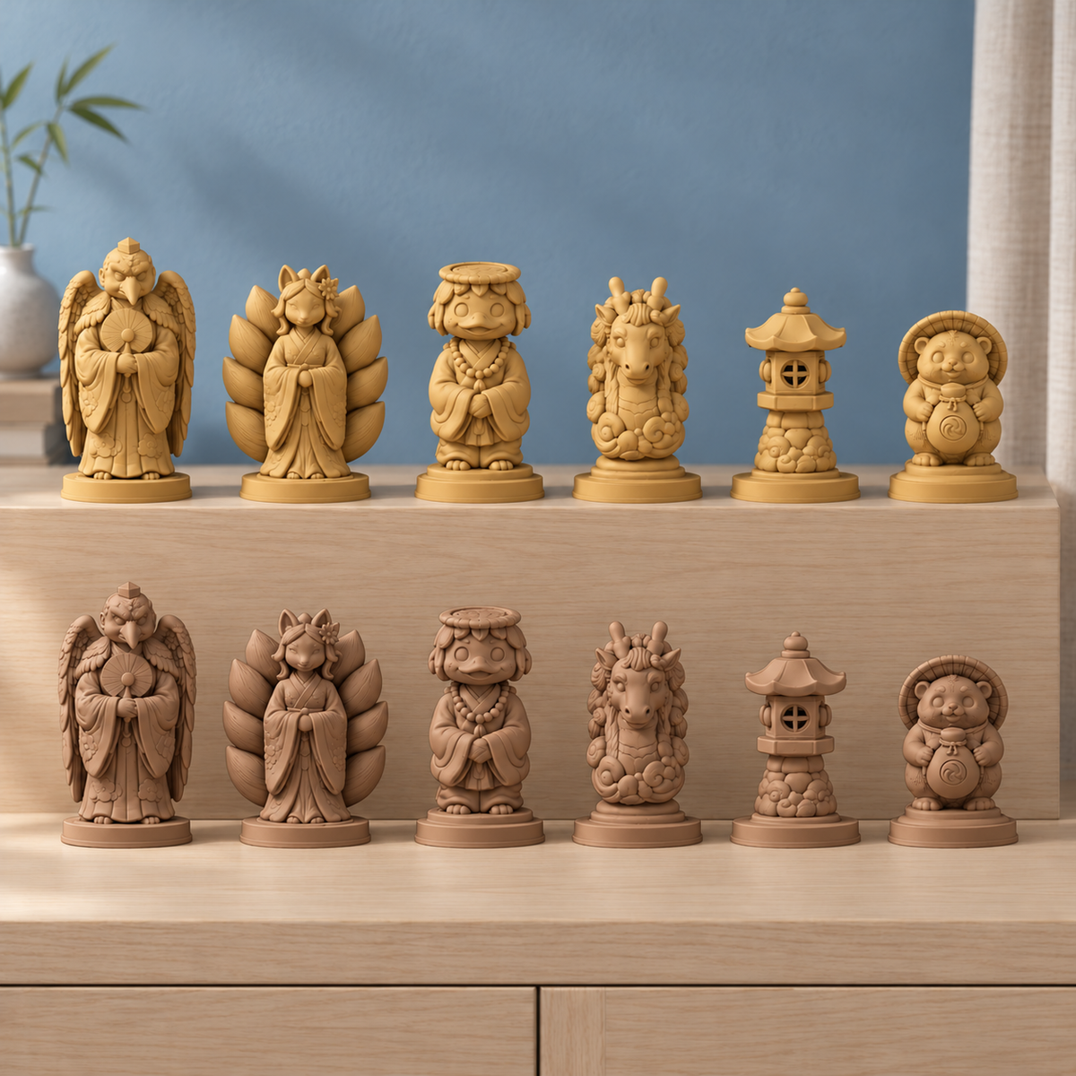 Yokai-Nacht Schachfiguren – STL & 3MF Download – Ansicht 7