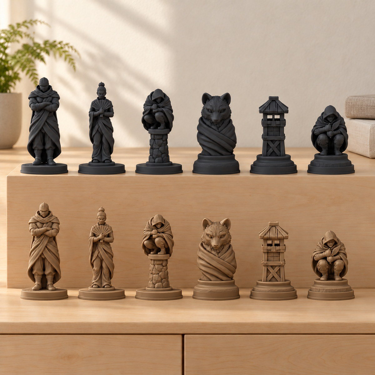 Ninja Schachfiguren – STL & 3MF Download – Ansicht 11