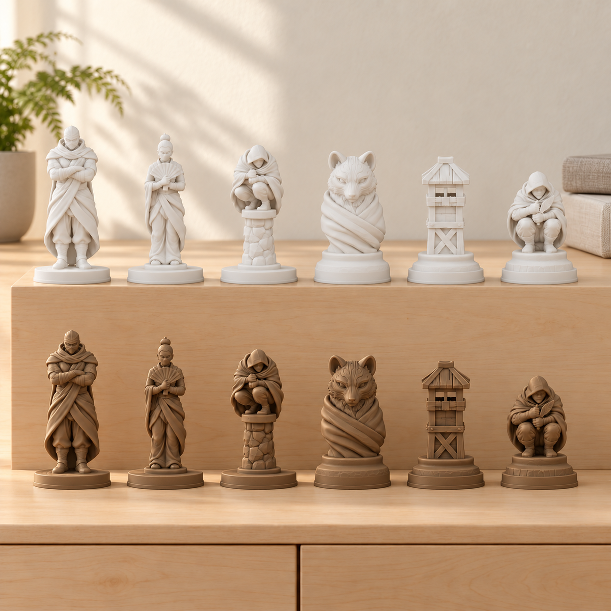 Ninja Schachfiguren – STL & 3MF Download – Ansicht 12