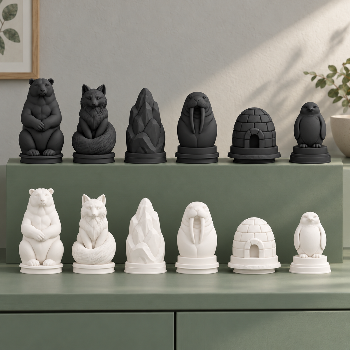 Arktis Schachfiguren – STL & 3MF Download – Ansicht 10