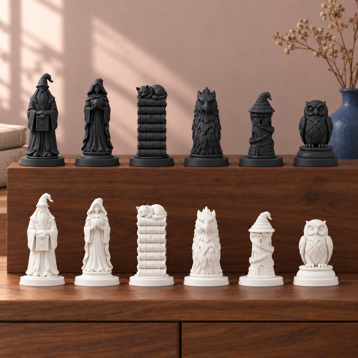 Zauberer Schachfiguren – STL & 3MF Download – Ansicht 10