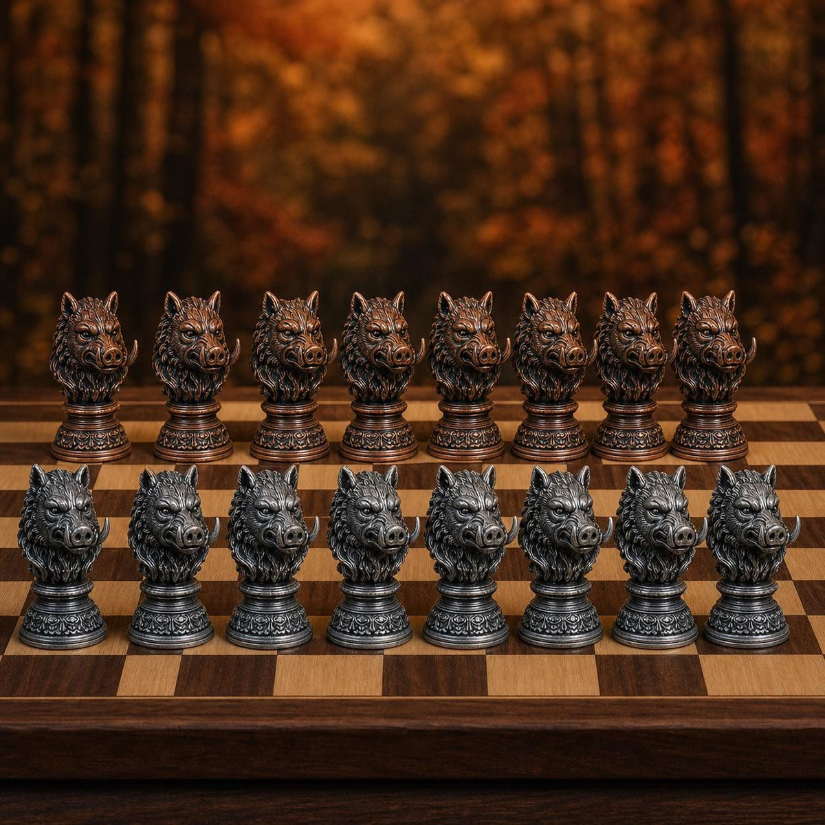 Waldtiere-Schach – 32 handbemalte PLA-Figuren – Ansicht 9
