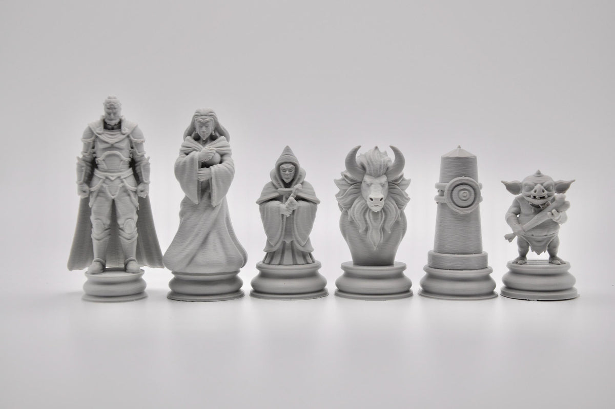 Fantasy-Schurken-Schachfigurenset – komplettes 32-teiliges Schachset – Ansicht 6