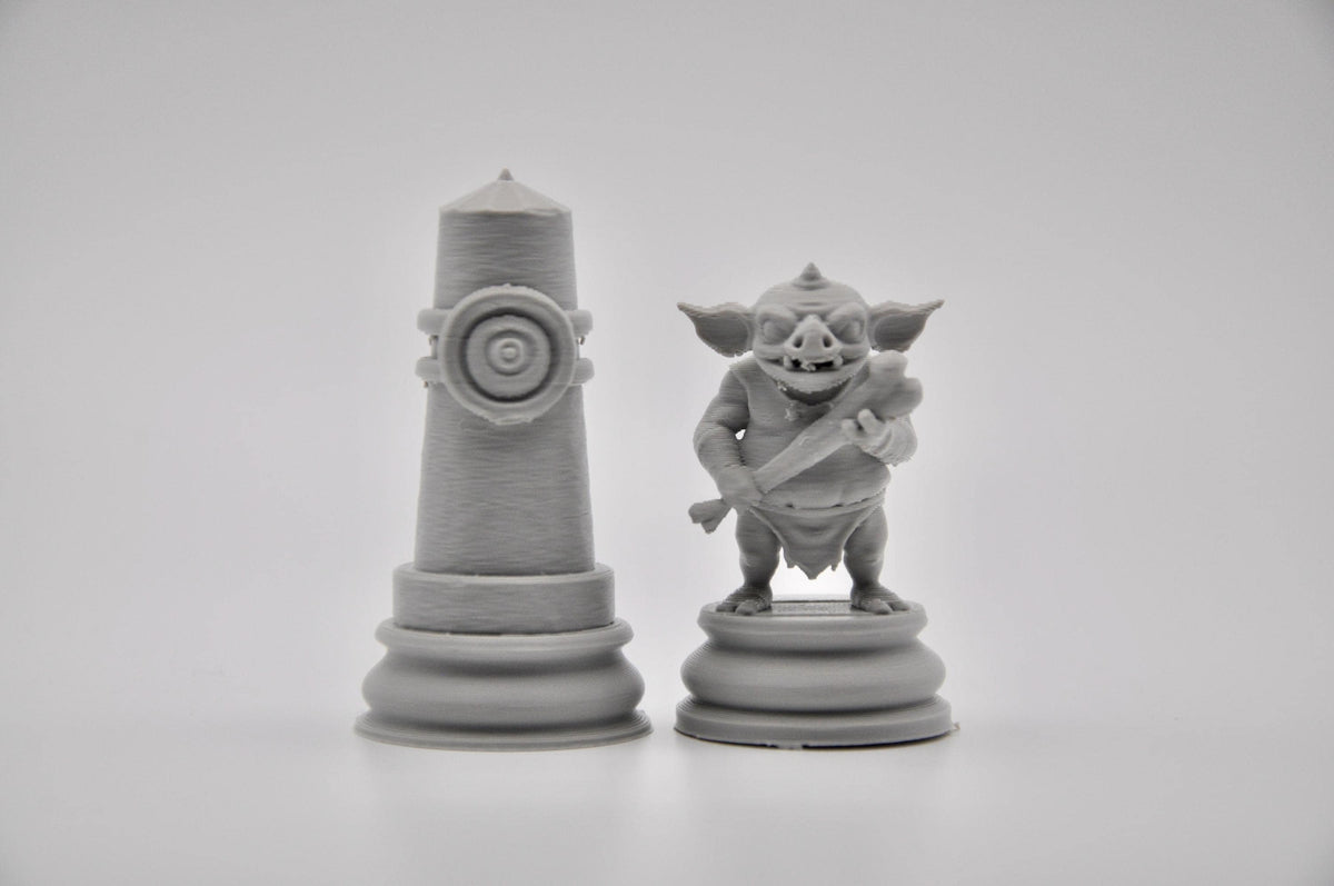 Fantasy-Schurken-Schachfigurenset – komplettes 32-teiliges Schachset – Ansicht 9