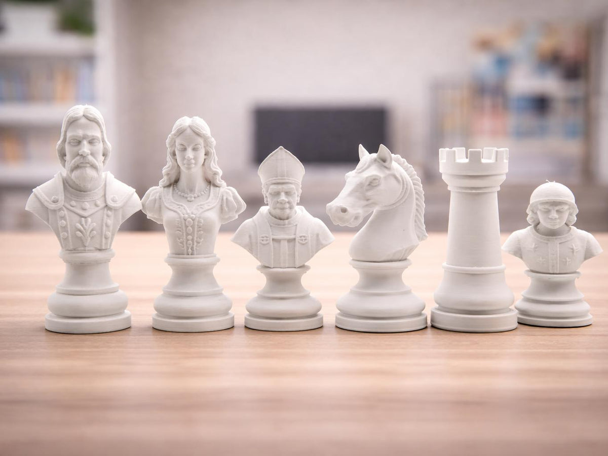 Klassisches-Staunton-Schachfigurenset – komplettes 32-teiliges Schachset – Ansicht 5