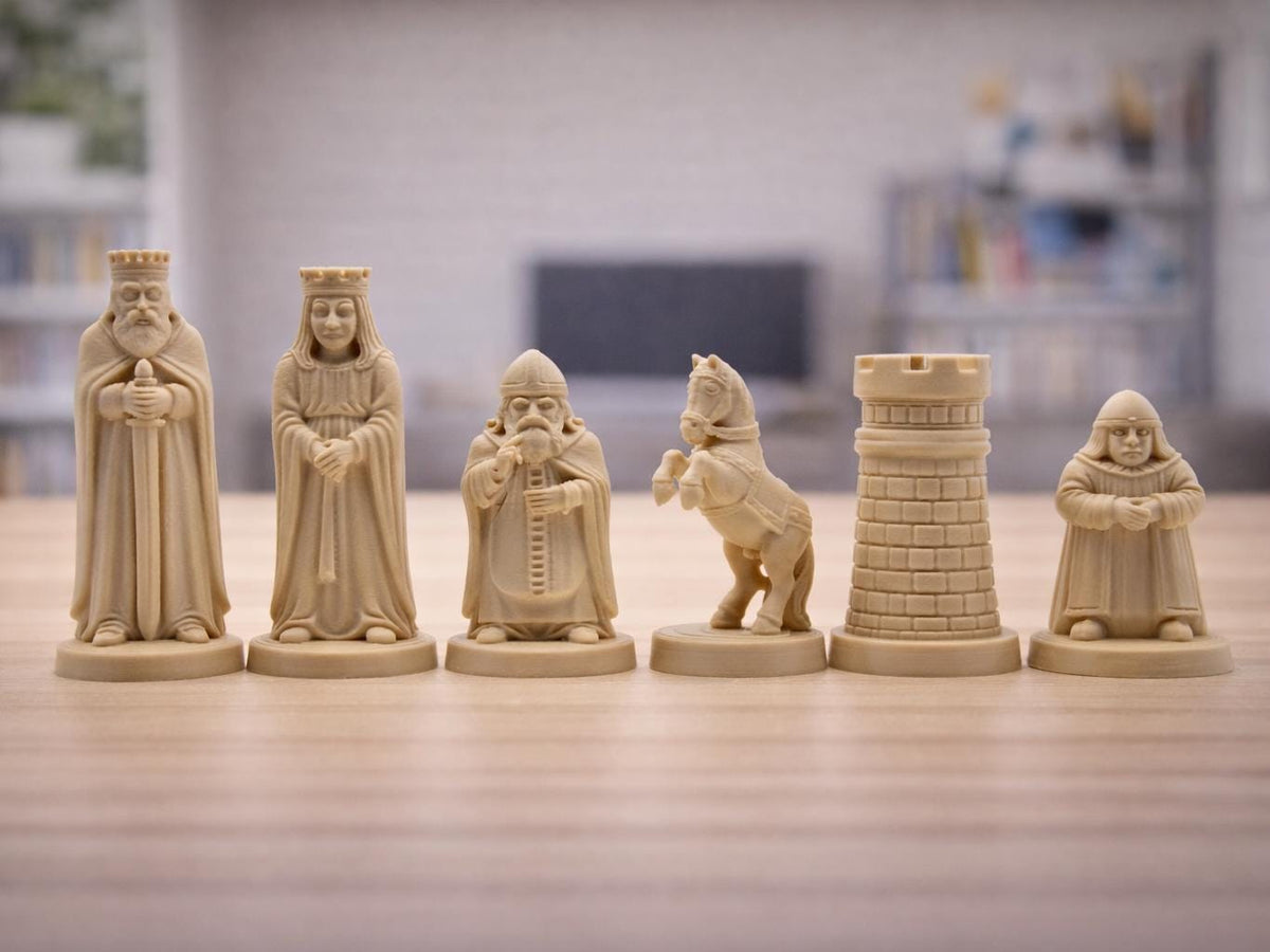 Alte-Welt-Schachfigurenset – komplettes 32-teiliges Schachset – Ansicht 5