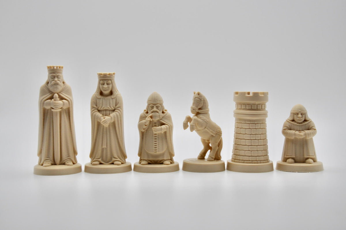 Alte-Welt-Schachfigurenset – komplettes 32-teiliges Schachset – Ansicht 6