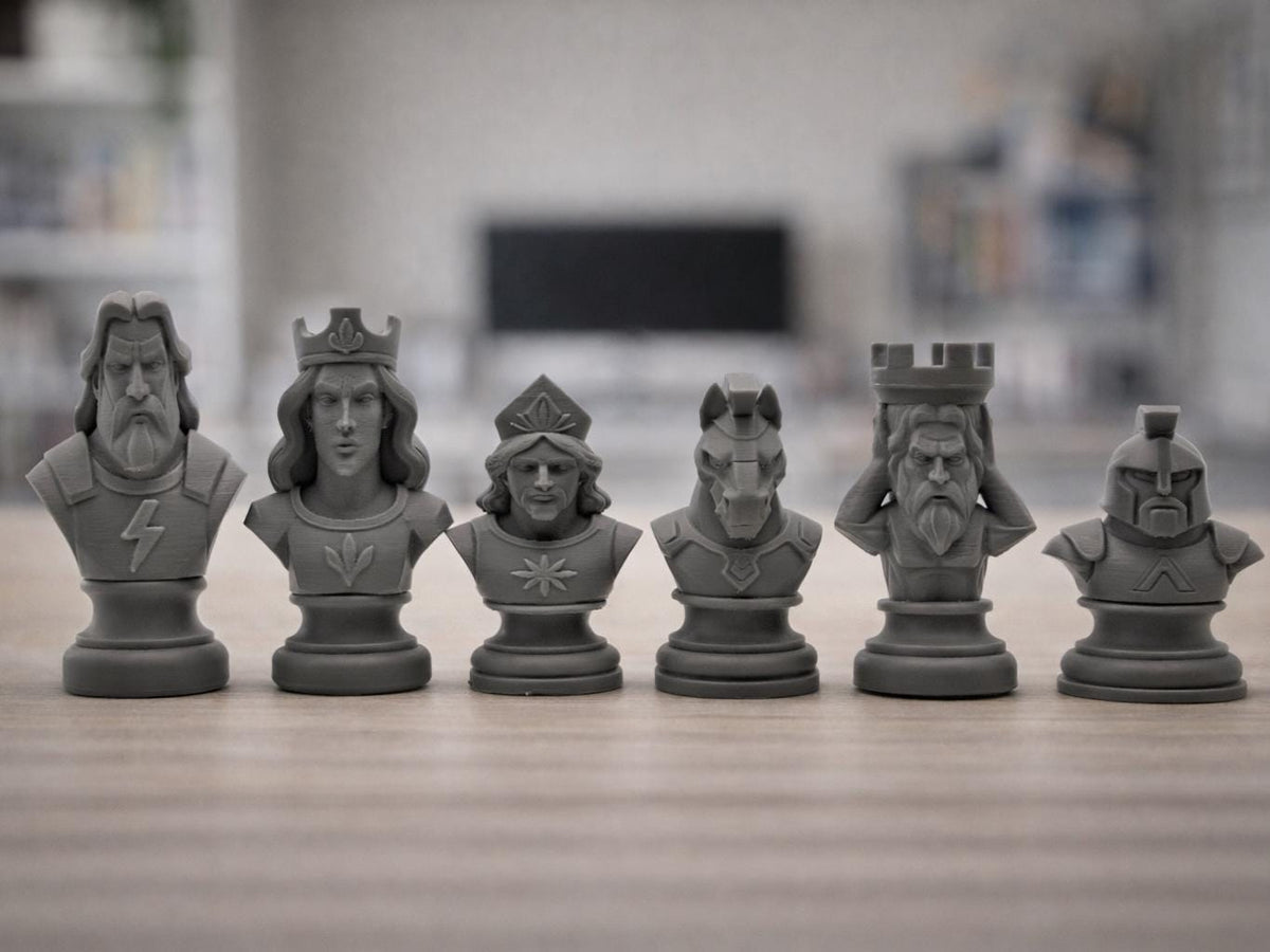 Griechische-Mythologie-Schachfigurenset – komplettes 32-teiliges Schachset – Ansicht 5