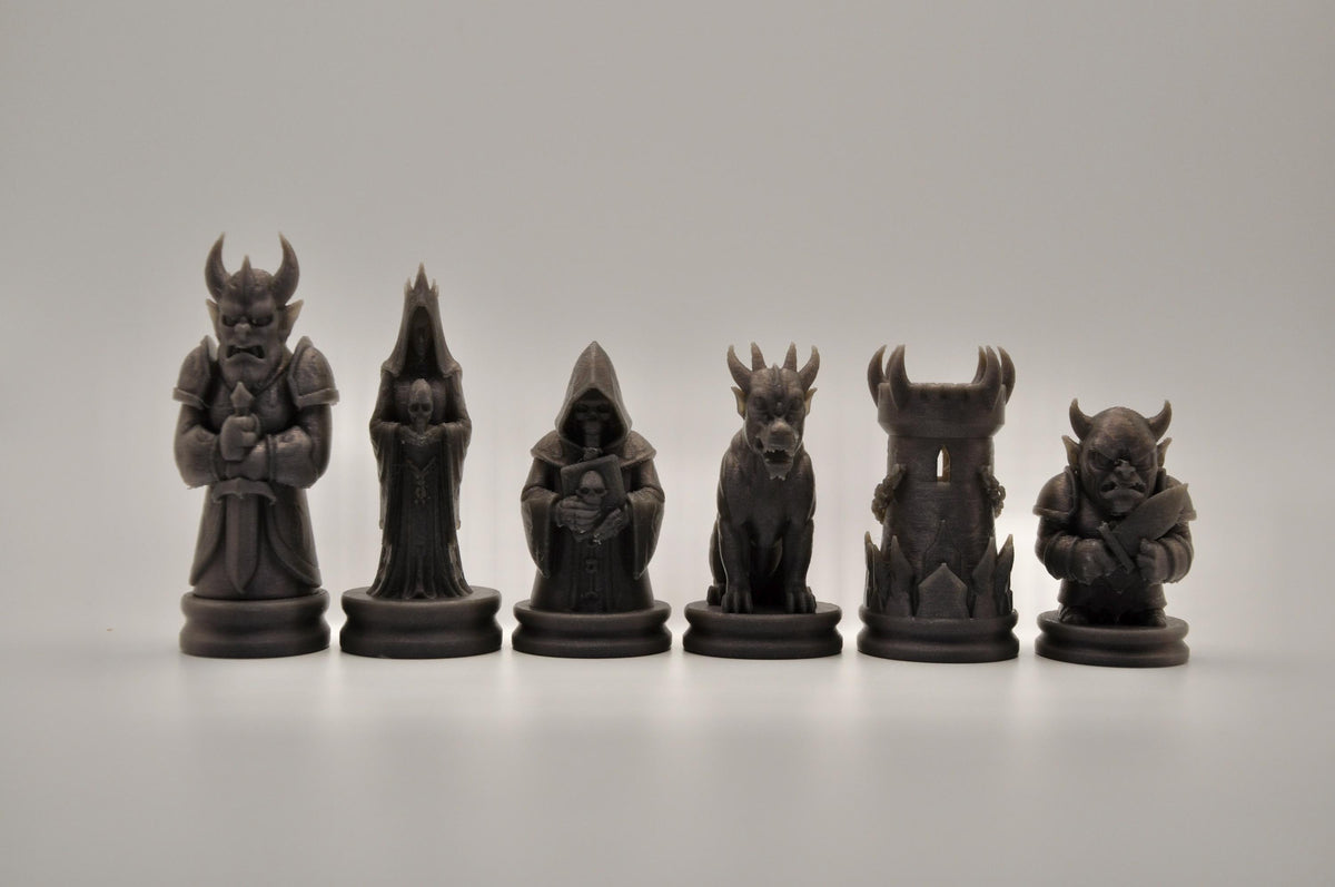 Unterwelt-Schachfigurenset – komplettes 32-teiliges Schachset – Ansicht 6