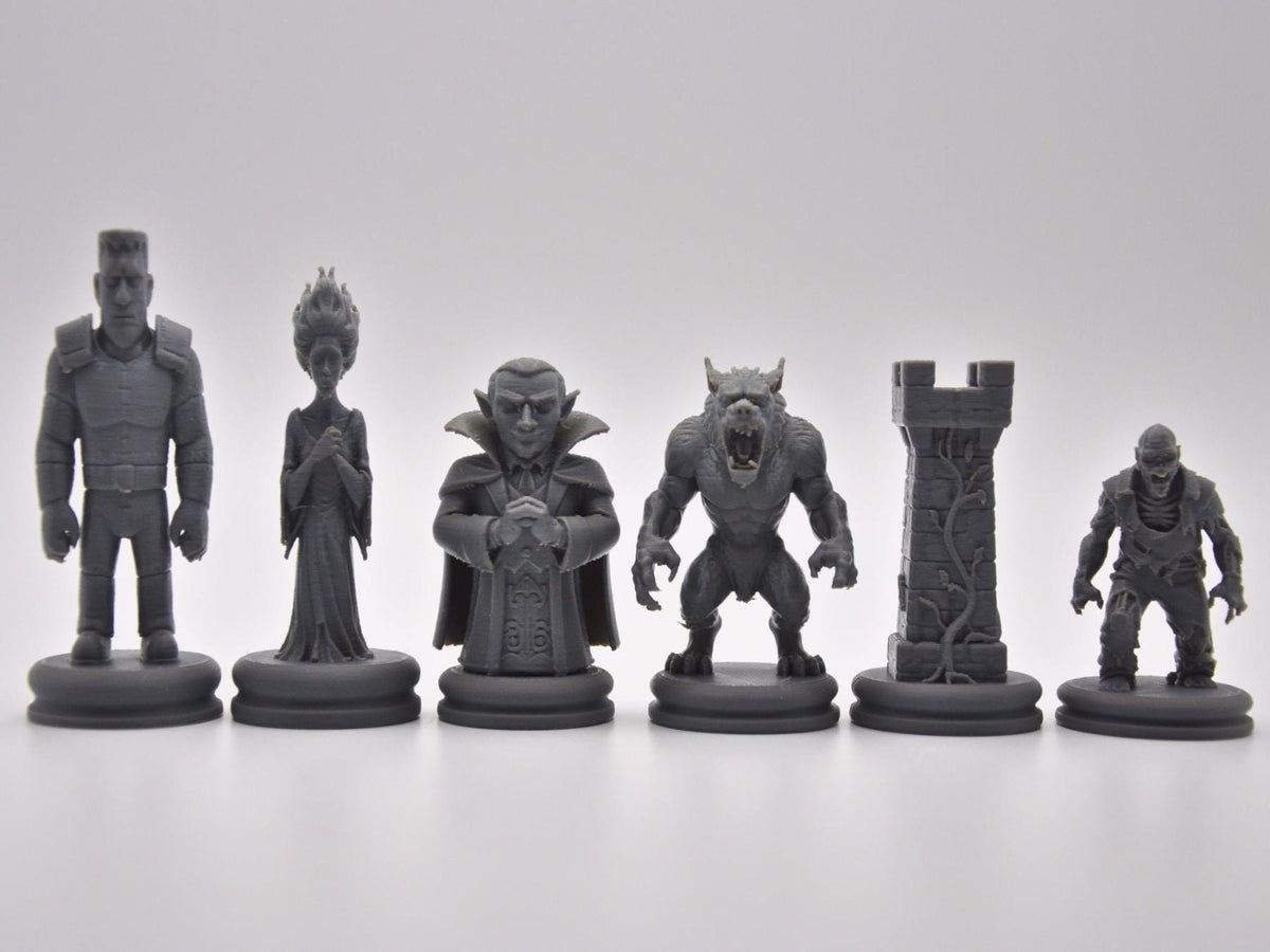 Monster-Schachfigurenset – komplettes 32-teiliges Schachset – Ansicht 5